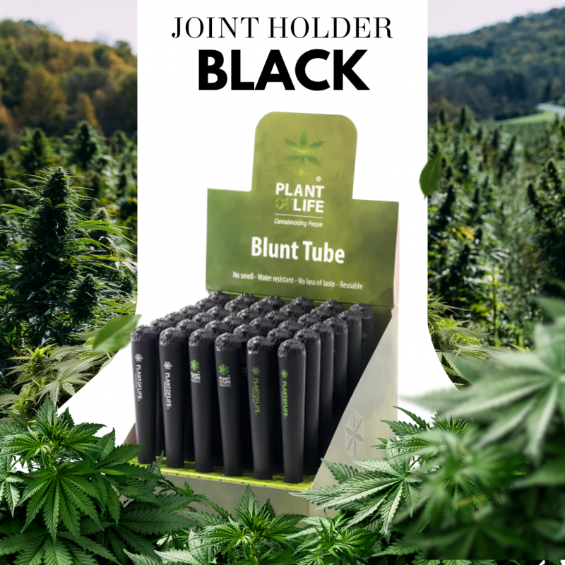 Plant of Life Joint Holder Black - Blunt Tube