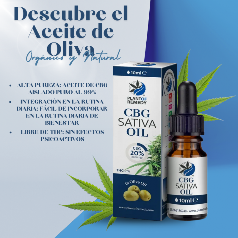 20% CBG Olive Oil from Plant of Remedy 10ml