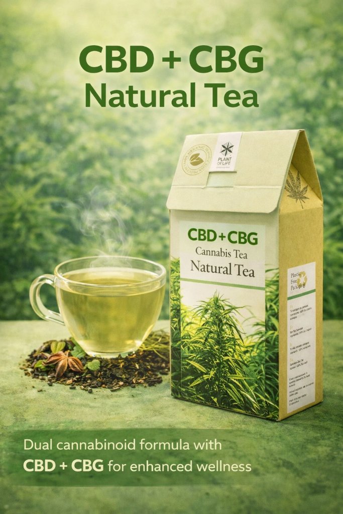 Cannabis Eco CBD + CBG Tea Natural - 10 bags