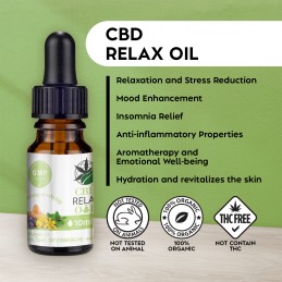 CBD 25% Hemp Oil with 5% CBG Relax 10ml